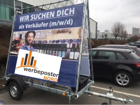 Kaufen Sie mobile Werbeanhänger-750kg, Anhänger mit Werbung kaufen