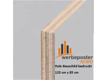 Bauschild 120 cm x 85 cm