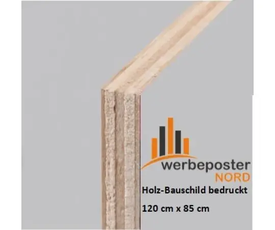 Bauschild 120 cm x 85 cm