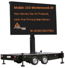 Werbeposter-Mobile-LED-Werbewand, Mobile Werbung