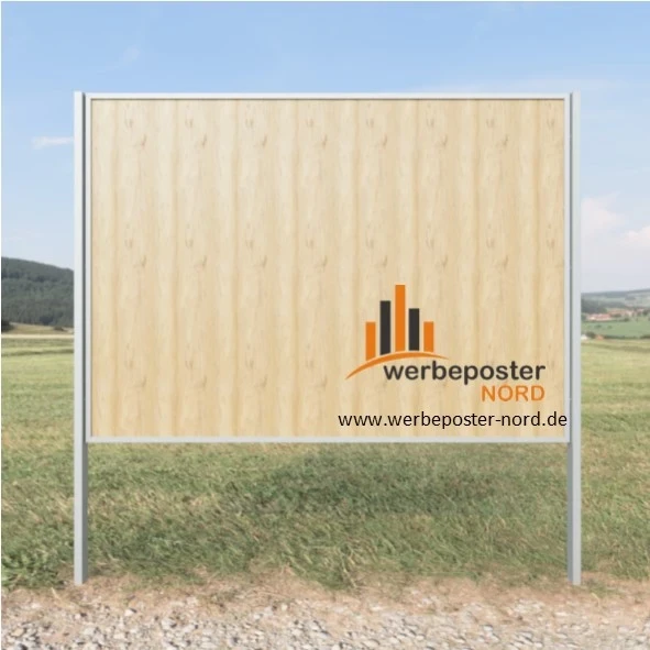 Wir bauen ihr 18/1 Werbewände-Werbewand bei Werbeposter-Nord in der Größe 3675 x 2550 mm