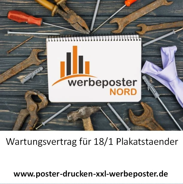 Wir warten Ihr 18/1Plakatständer