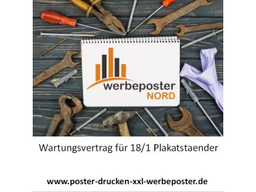 Wir warten Ihr 18/1Plakatständer