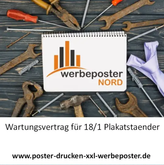 Wir warten Ihr 18/1Plakatständer