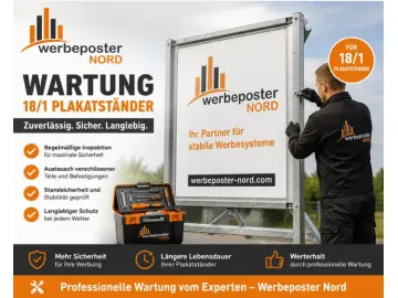 Wir warten Ihr 18/1Plakatständer